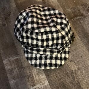 Relativity Black and White Plaid Men's Hat